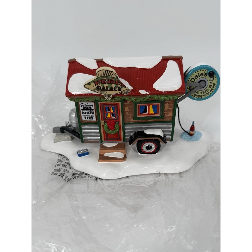 Dept 56 PERCH PALACE Snow Village FISH SHACK 6011418 BRAND NEW 2023 Defect Read